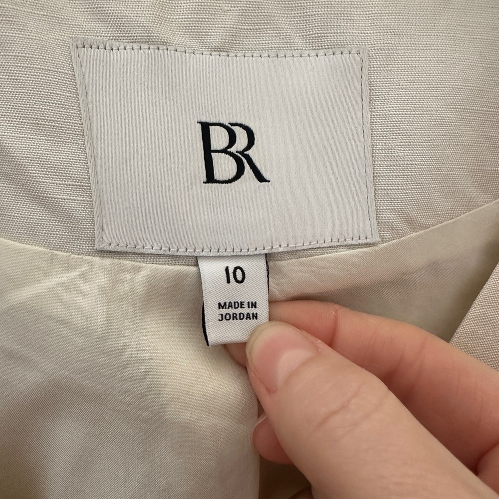 Banana Republic Ivory Linen Vest 10 - Picture 4 of 5